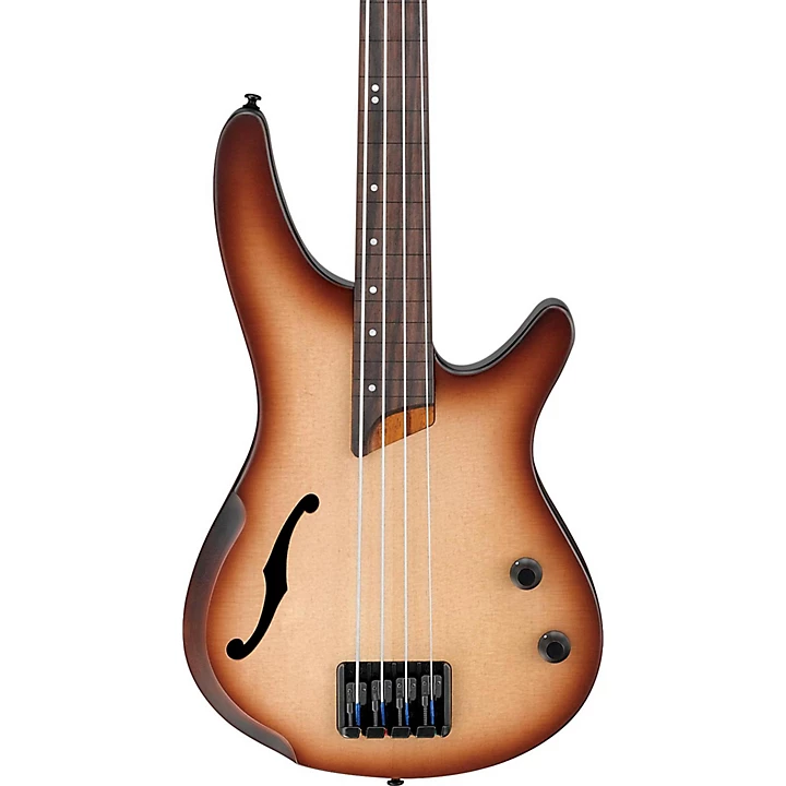 Bass Workshop SRH500F Fretless Electric Bass Flat Natural Browned Burst