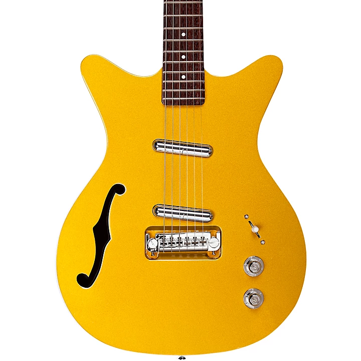FIFTY NINER Semi Hollow Electric Gutiar Gold Top