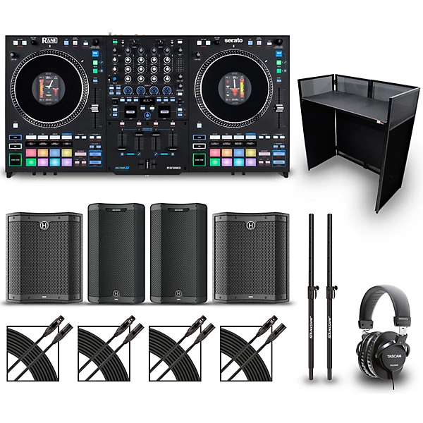 PERFORMER DJ Gig Bundle with DJ Booth and Speakers
