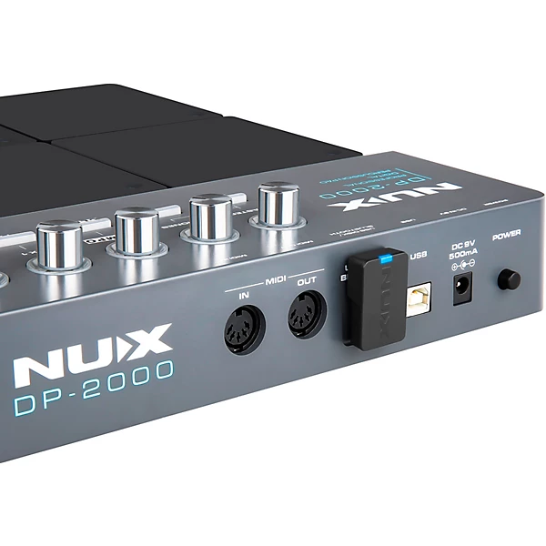 NUX DP 2000 Digital Percussion Pad with 8 Velocity Sensitive Pads, FX, and Bluetooth Black