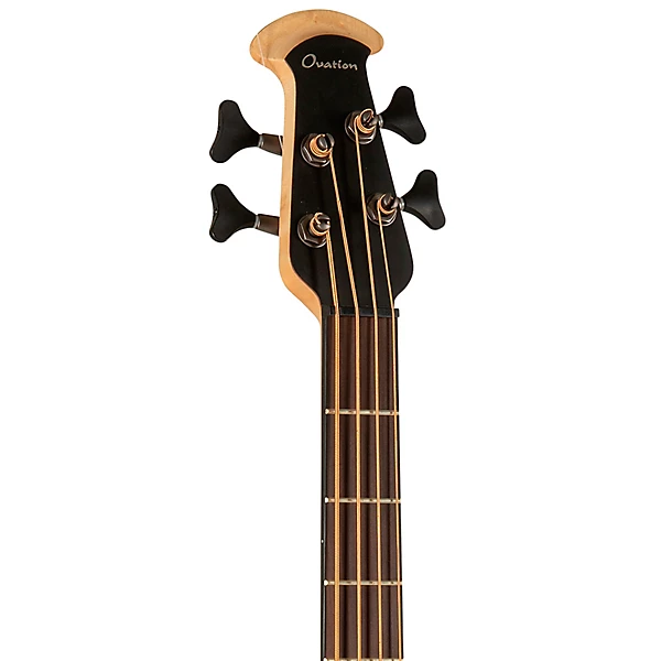 B778TX 5 G Pro Series Elite TX Mid Depth Acoustic Electric Bass Guitar Textured Black