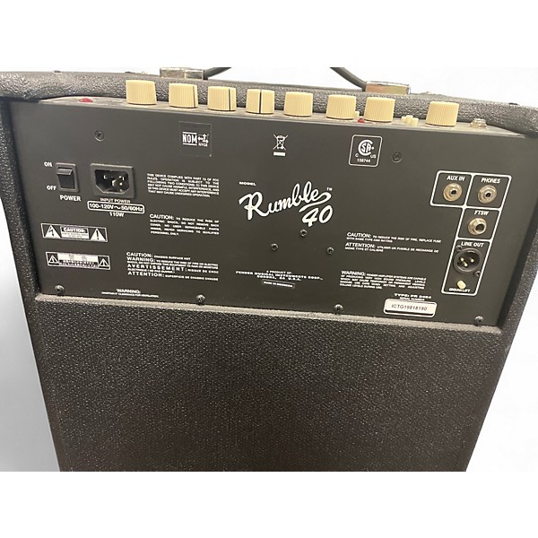 Used Fender rumble 40 Bass Combo Amp