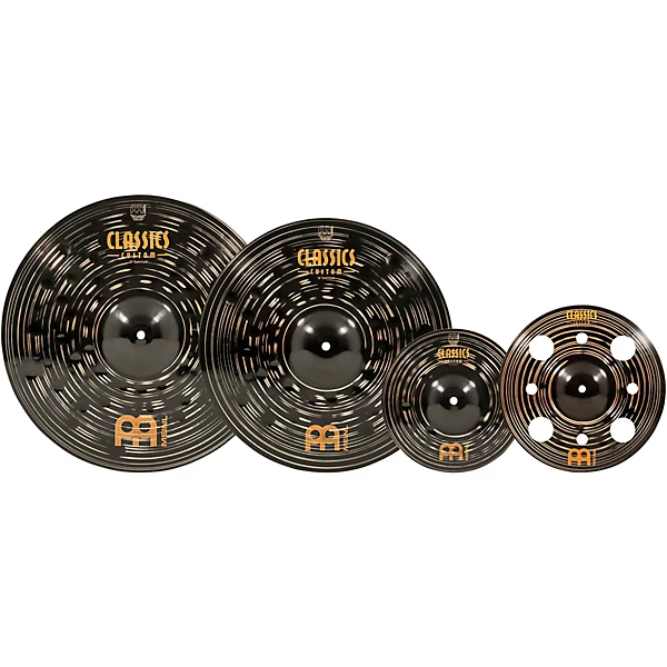 Classics Custom Dark Crash and Effects Cymbal Pack with Free Trash Splash