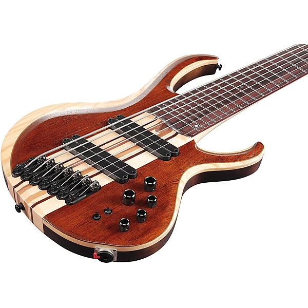 Ibanez BTB7MS 7 String Multi Scale Electric Bass Guitar Natural Mocha Low Gloss