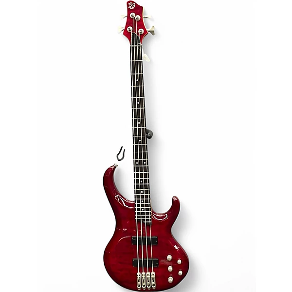 Ibanez Used Ibanez BTB400QMTR RED Electric Bass Guitar.gc