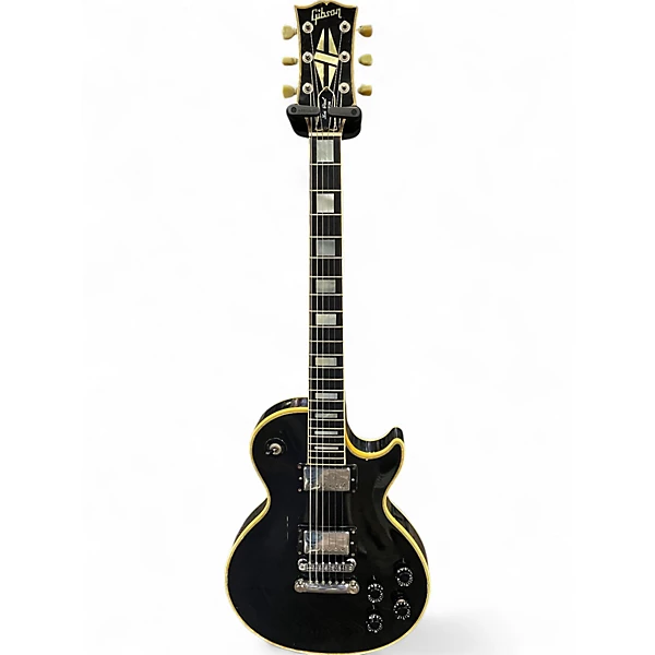 Vintage 1989 Gibson Les Paul Custom Ebony Solid Body Electric Guitar