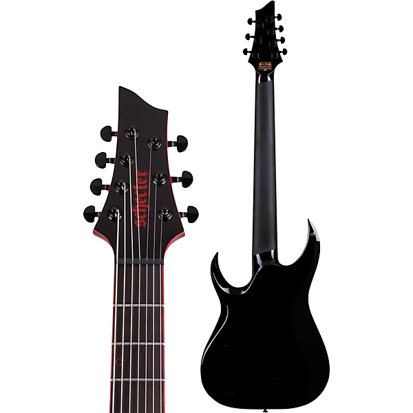 Sunset 7 Red Dawn Electric Guitar Gloss Black