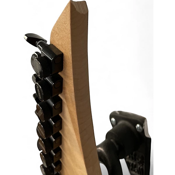 In Store Used Used Kiesel Aries 7 String Transparent Black Solid Body Electric Guitar.gc