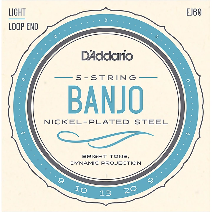 EJ60 Nickel 5 String Light Banjo Strings 9 20