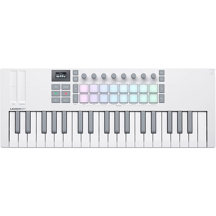 Launchkey Mini 37 MK4 Keyboard Controller White