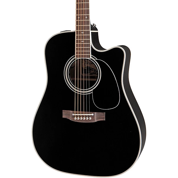 Takamine EF341SC Legacy Series Acoustic Electric Guitar Black