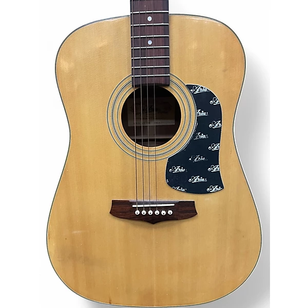 Used Aria aw200 Natural Acoustic Guitar