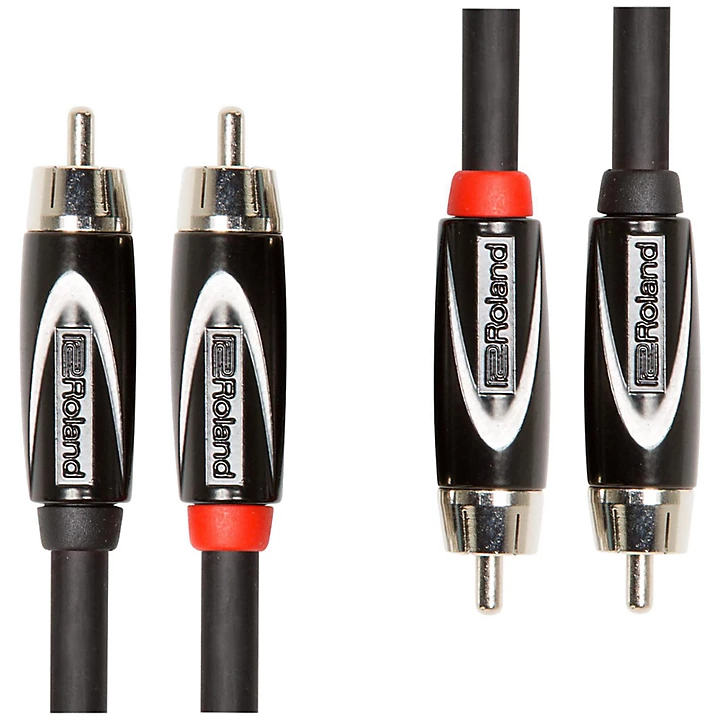 Roland Black Series Dual RCA RCA Interconnect Cable Level 1 3 ft Black J37918004003001.gc