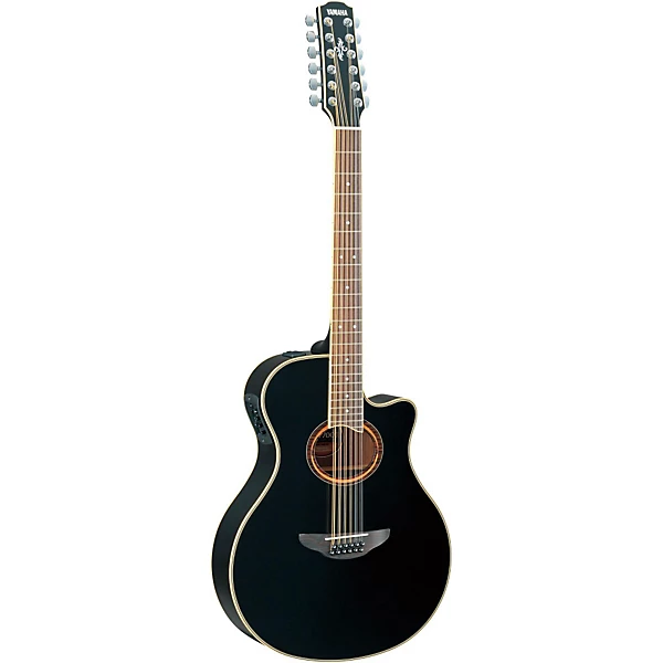 Yamaha APX700II 12 Thinline 12 String Cutaway Acoustic Electric Guitar Black