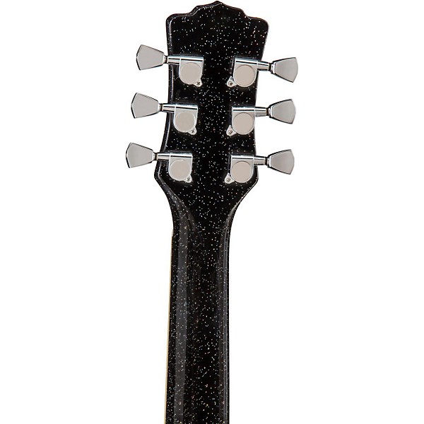 Luna Aurora Borealis 3/4 Size Acoustic Guitar Black Sparkle