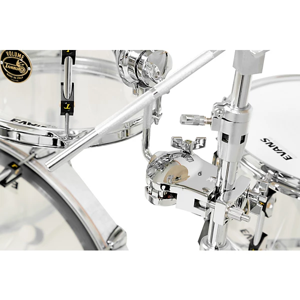 Volume Series 5 Piece Seamless Acrylic Shell Pack With 22 Bass Drum Clear