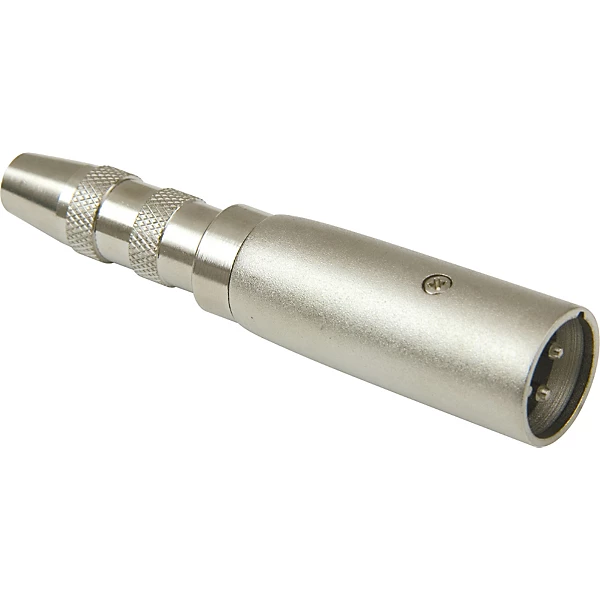 XLR Male to 1 4 Female Stereo Adapter Nickel