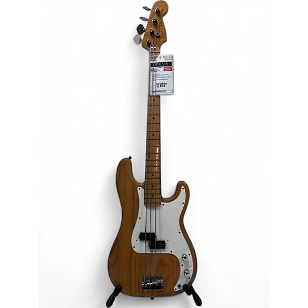 Vintage 1979 Fender Precision Bass Natural Electric Bass Guitar