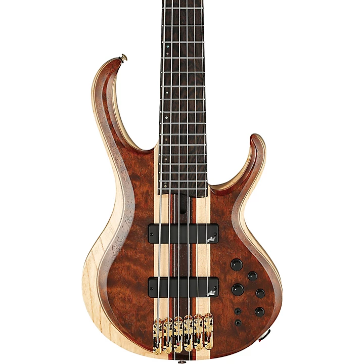 Ibanez Premium BTB1836 6 String Electric Bass Guitar Natural Shadow Low Gloss