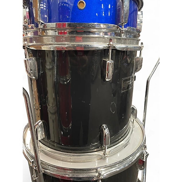 Groove Percussion Used Groove Percussion 5 Piece Drumset Black Drum Kit.gc