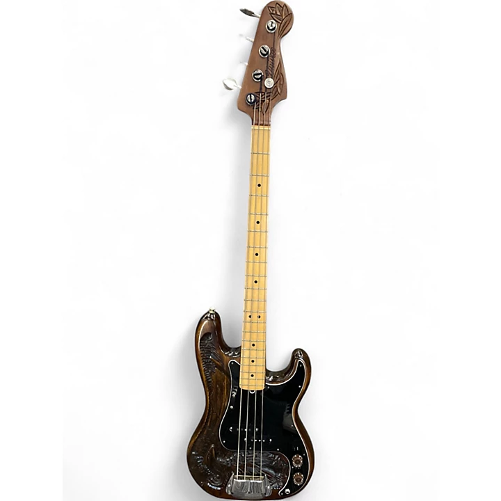 Vintage 1976 Univox EAGLE BASS WALNUT Electric Bass Guitar