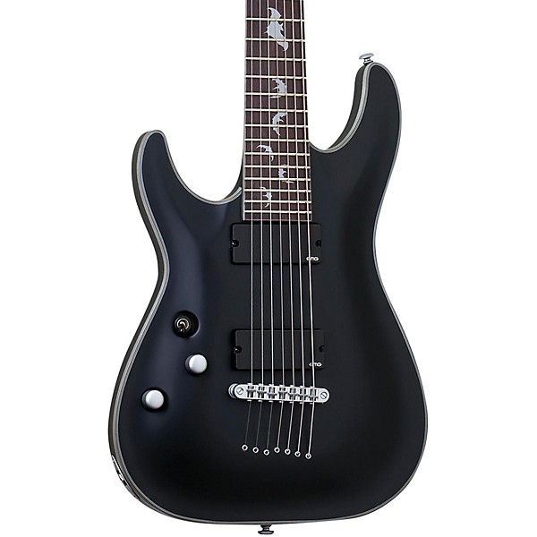 Damien Platinum 7 Left Handed Electric Guitar Satin Black