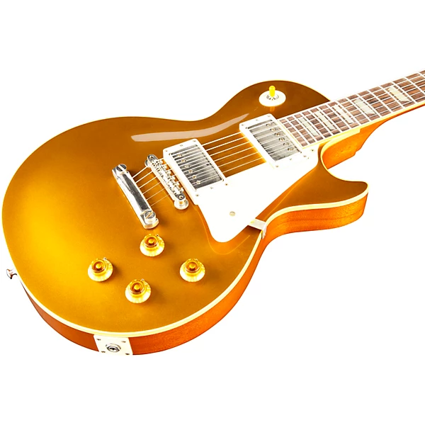 1957 Les Paul Standard Goldtop Dark Back Reissue VOS Left Handed Electric Guitar Double Gold