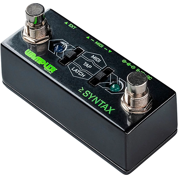 Syntax Dual Sided Midi Program and Tap Tempo Pedal Black