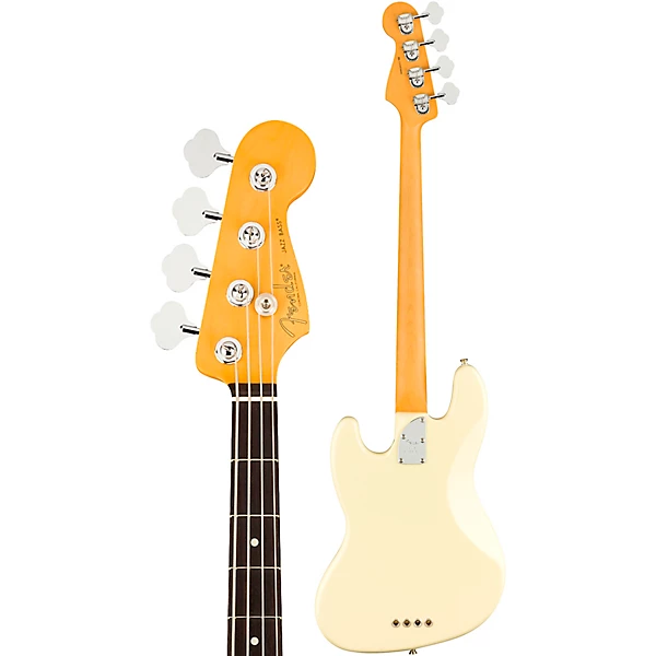 American Professional II Jazz Bass Rosewood Fingerboard Olympic White