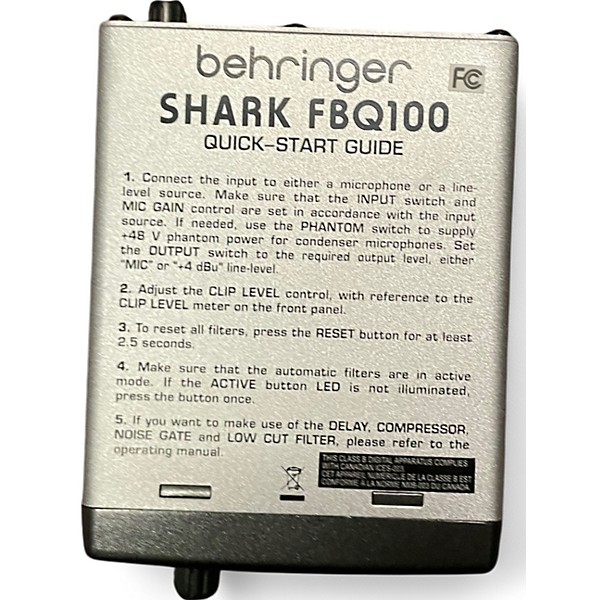 Behringer Used Behringer Shark FBQ100 Audio Converter.gc