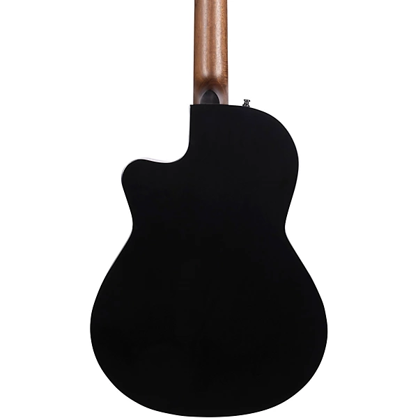 Arena Pro CW Limited Edition Nylon String Classical Acoustic Electric Guitar Onyx Black