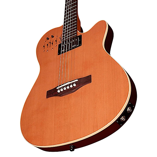 Godin A6 Ultra Semi Acoustic Electric Guitar Natural Cedar