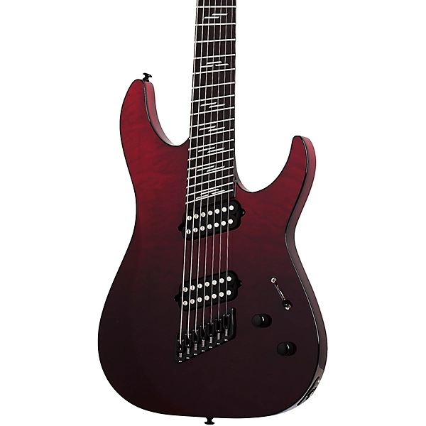 Schecter Guitar Research Reaper 7 String Elite Multiscale Electric Guitar Blood Burst