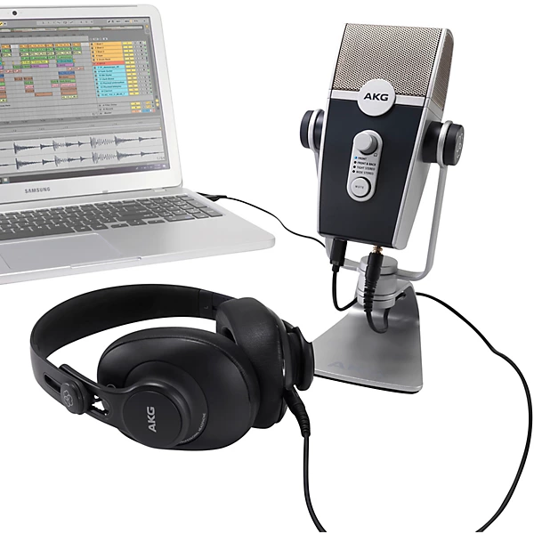 AKG Podcaster Essentials With Lyra USB Microphone and K371 Headphones Level 1 L74375004000000.gc