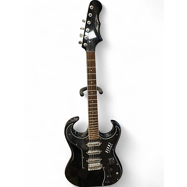 Used Burns BISON Black Solid Body Electric Guitar
