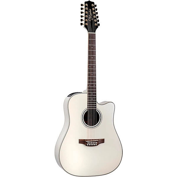 Takamine GD37CE 12 String Dreadnought Acoustic Electric Guitar Pearl White