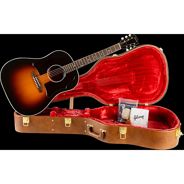 Gibson '50s J 45 Original Double Guard Limited Edition Acoustic Electric Guitar Vintage Sunburst