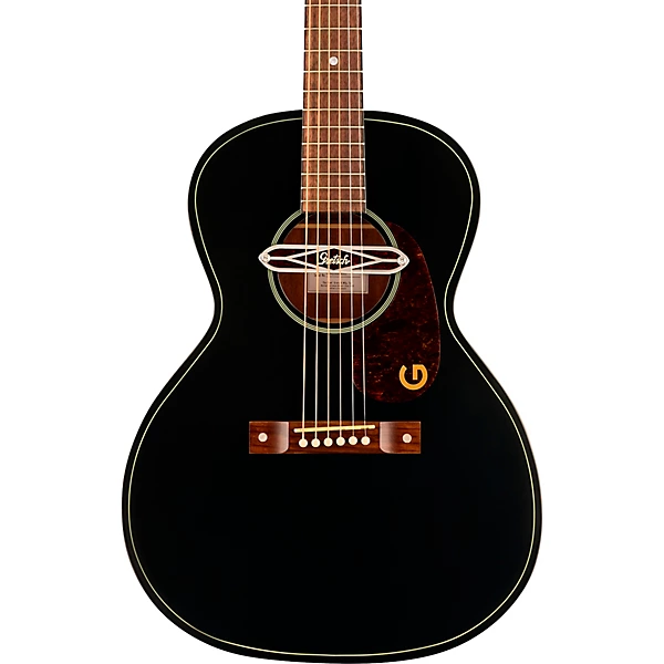 Deltoluxe Concert Acoustic Electric Guitar Black Top