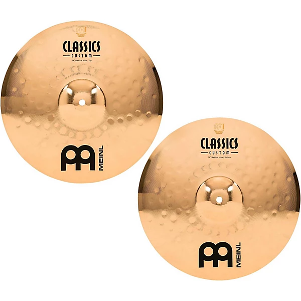 MEINL Classics Custom Medium Hi Hats   Brilliant 14 in.
