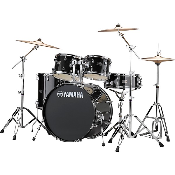 Yamaha Rydeen 5 Piece Shell Pack With 22 Bass Drum Level 2 Black Glitter