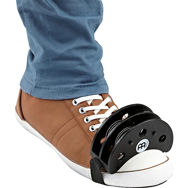 MEINL Foot Tambourine Steel Jingles Black