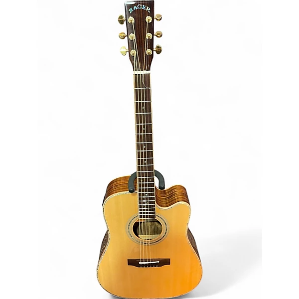 Used Zager ZAD 900 CE Natural Acoustic Electric Guitar