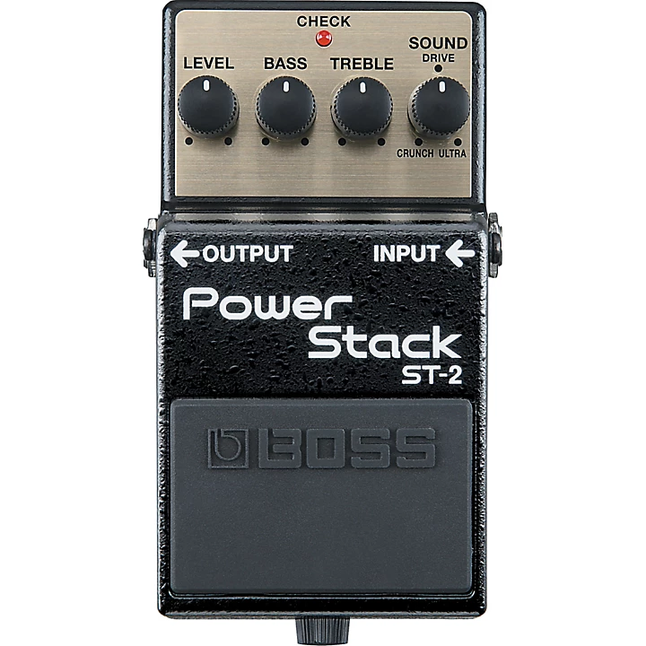 BOSS ST 2 Power Stack Distortion Guitar Effects Pedal Level 1 H65658004000000.gc