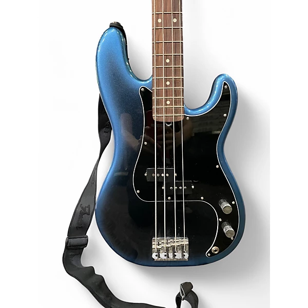 Used 2020s Fender American Professional II Precision Bass Dark Night Electric Bass Guitar