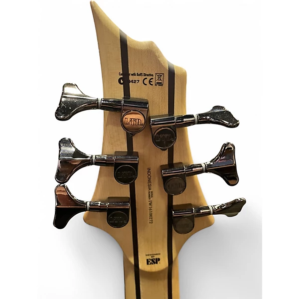 ESP Used ESP LTD B206SM 6 String SPALTED MAPLE Electric Bass Guitar