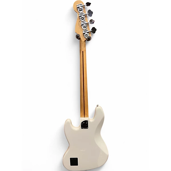 Fender Used Fender Deluxe Active Jazz Bass Olympic Pearl Electric Bass Guitar.gc