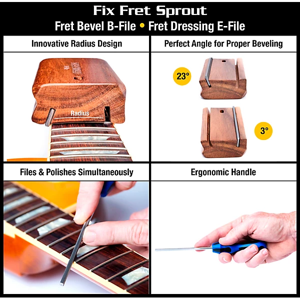 Premium Guitar Tech Fret Tool Set