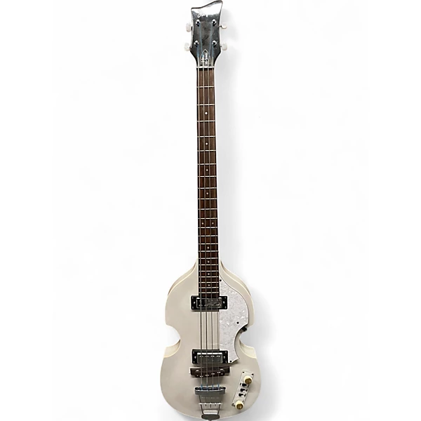 Hofner Used Hofner HIBBPE White Electric Bass Guitar.gc