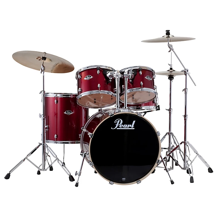 Pearl Export New Fusion 5 Piece Drum Set with Hardware Level 1 Wine Red H94538004004000.gc