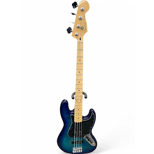 Used 2021 Fender Player Plus Jazz Bass Plus Top Blue Burst Electric Bass Guitar